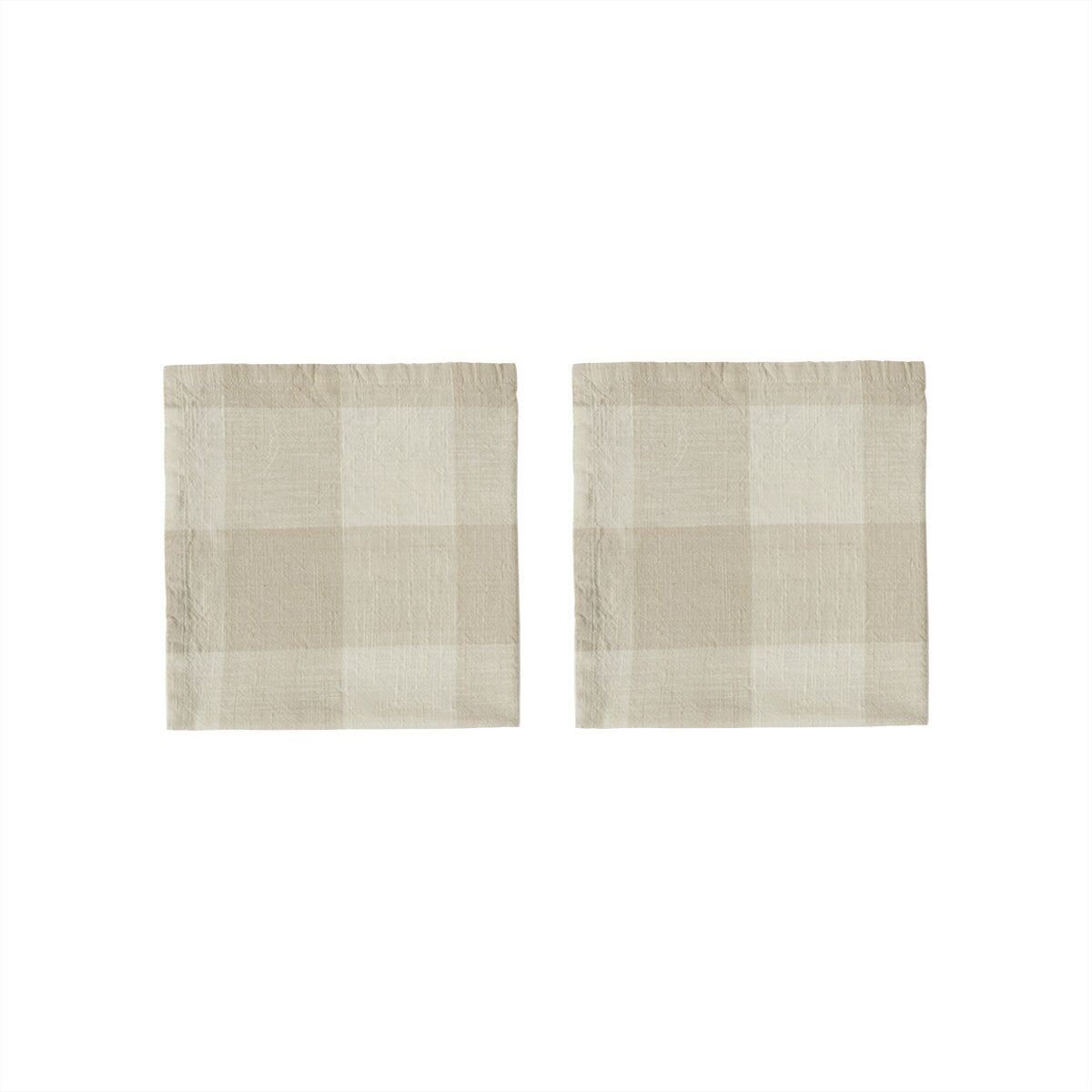 Serviette mit Schachmotiv, 2 Stück