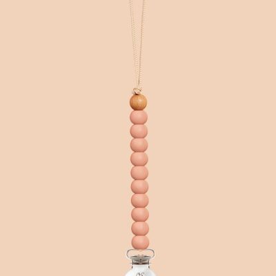 Peach Sienna Dummy Clip in Silver