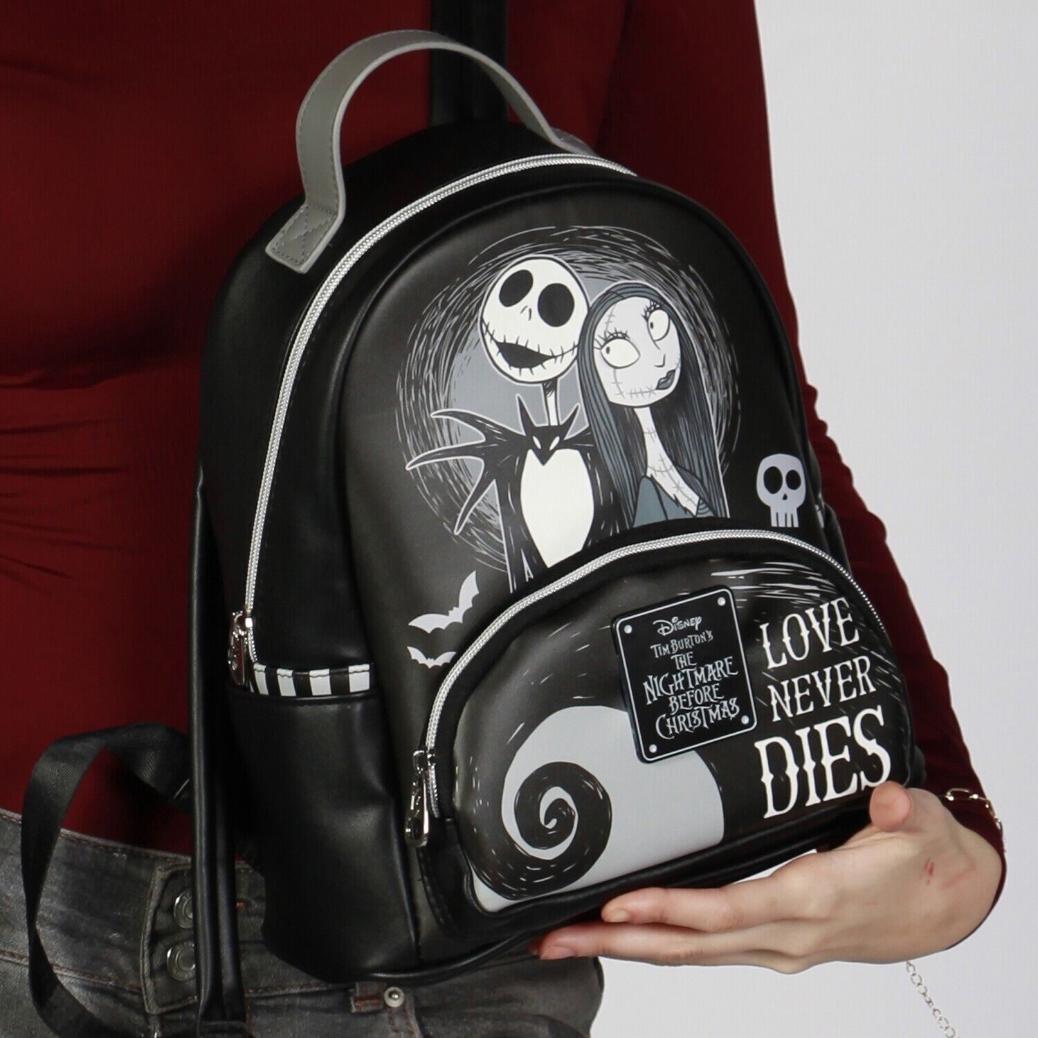 Zaino Disney Nightmare Before Christmas Love-Heady, nero