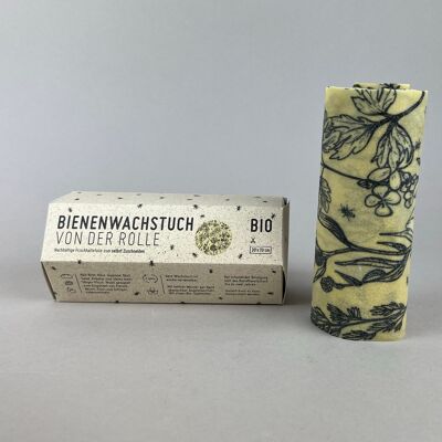 Bio Bienenwachstuch von der Rolle (Edition Blumenwiese) in Wabenverpackung