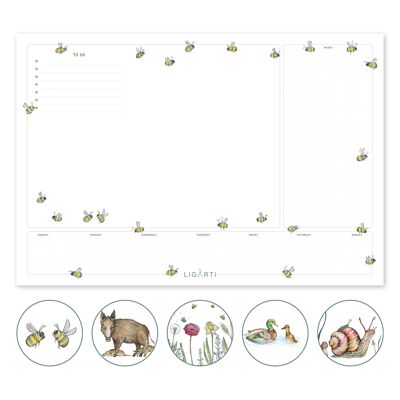 Protector de escritorio – bosque y pradera