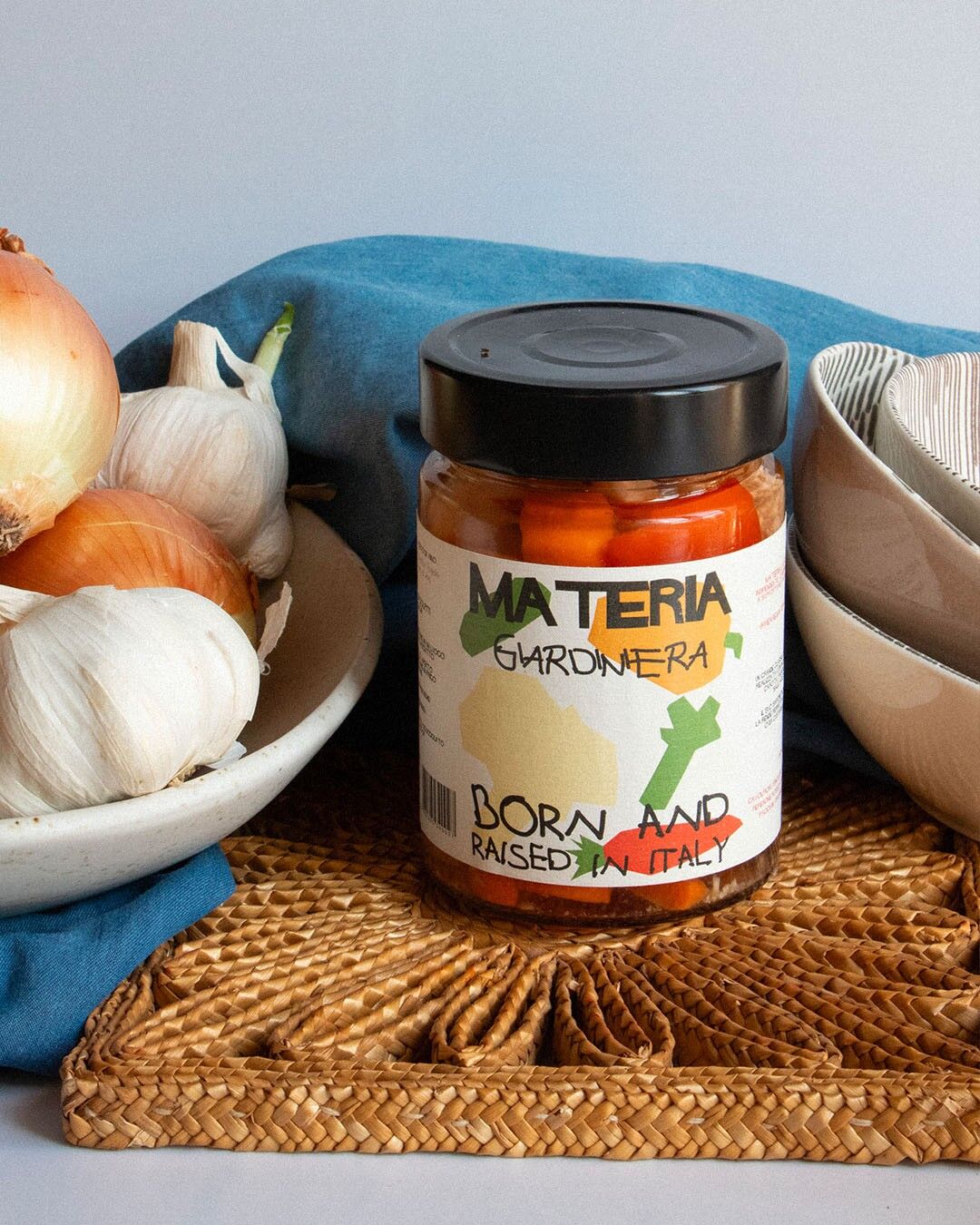 Giardiniera Tagliata a Mano in Aceto di Vino (300g)