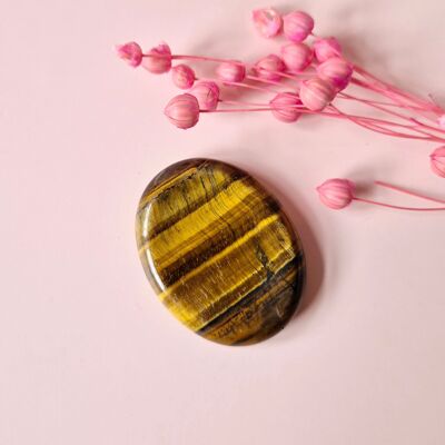 Tiger Eye Worry Stone – Thumb Stone for Peace and Balance