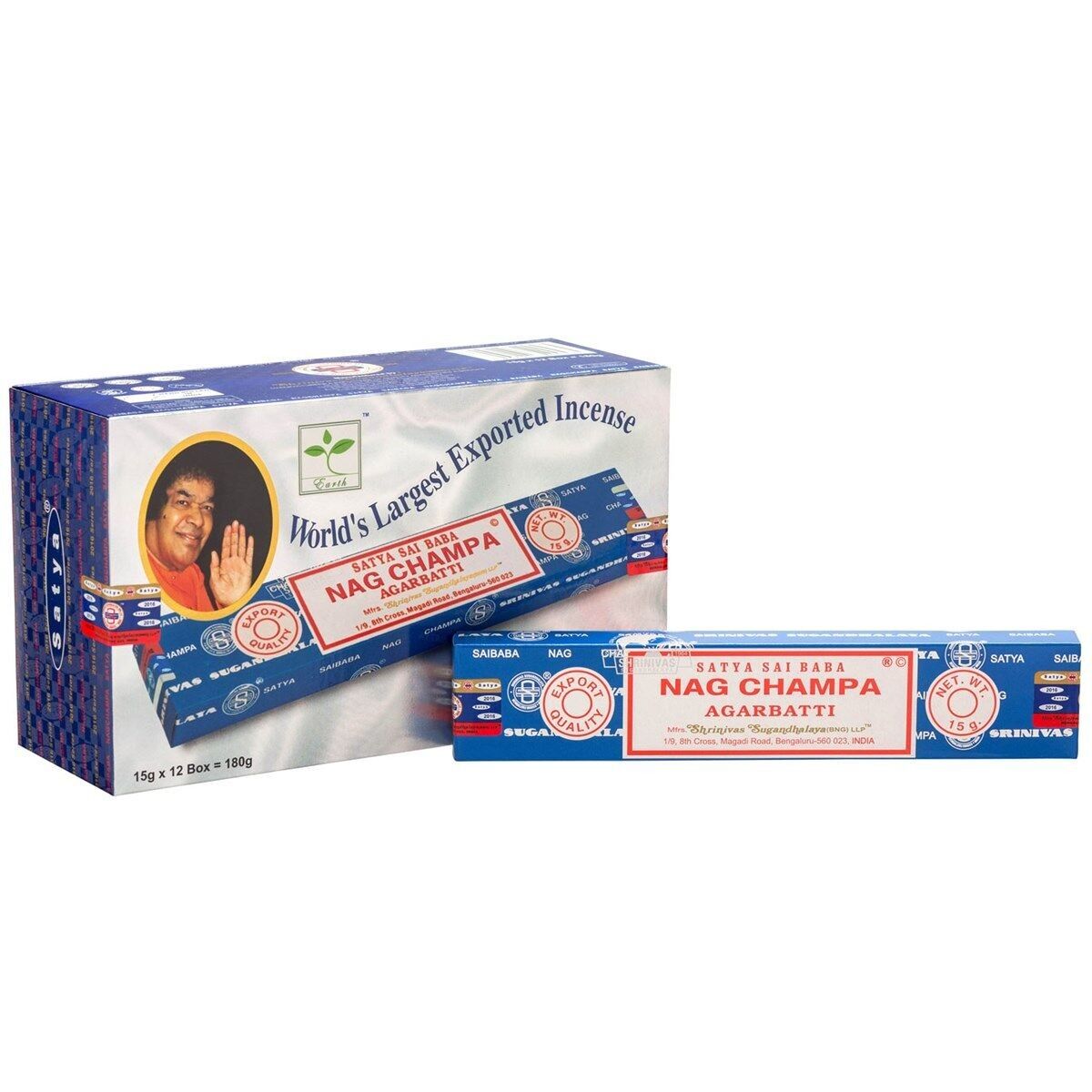 Scatola di bastoncini di incenso Nag Champa di Satya
