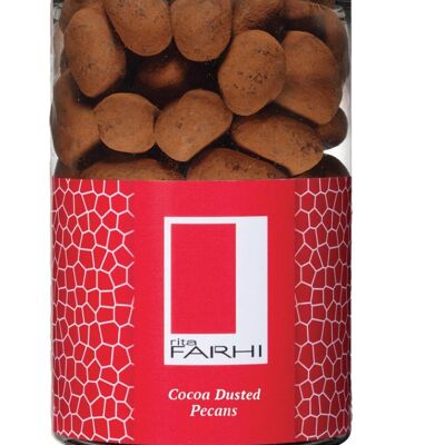 Cocoa Dusted Belgian Milk Chocolate Caramelised Pecans in a Gift Jar