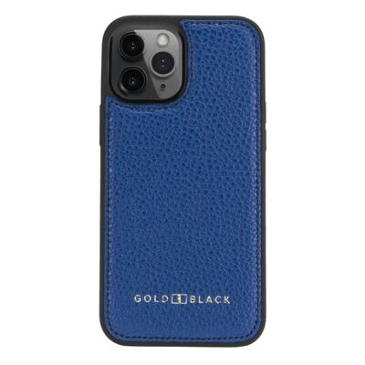 iPhone 12 Pro Max leather sleeve nappa blue