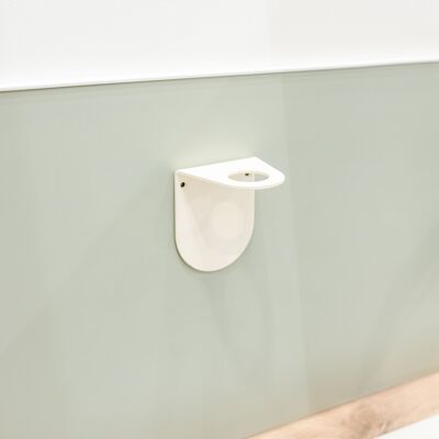 Wall mounted bottle holder - 1 bottle holder - White or Black
