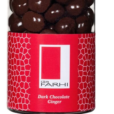 Plain Chocolate Covered Ginger in a Small Gift Jar