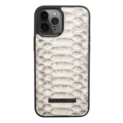 iPhone 12 Pro Max leather sleeve Python Natural