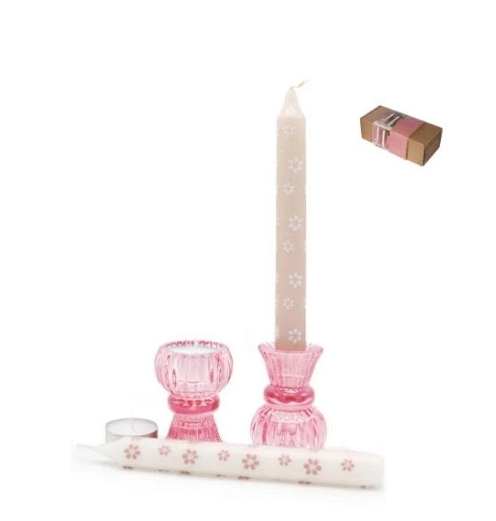 With love, seasons giftbox Duo Candle pink flower