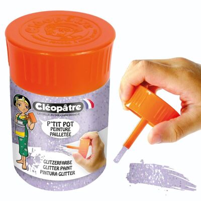 Vasetto di Glitter Paint 50ml - Lavanda