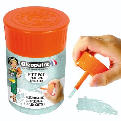 Vasetto di Glitter Paint 50ml - Mandorla