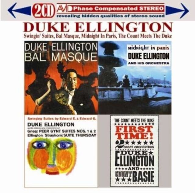 CD de Duke Ellington - Quatre albums classiques (Swinging Suites / Au Bal Masqué / Minuit à Paris / Le Comte rencontre le Duc pour la première fois !)  