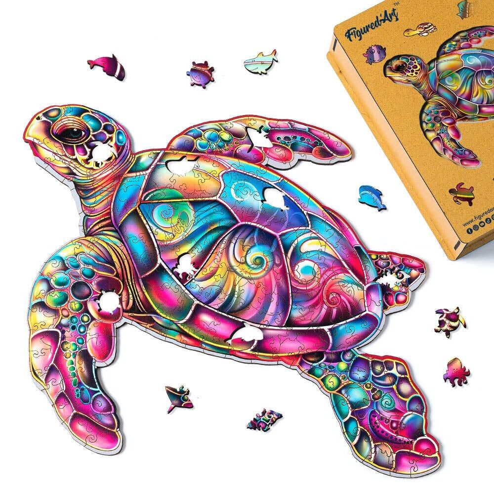 Holzpuzzle für Erwachsene – Meeresschildkröte