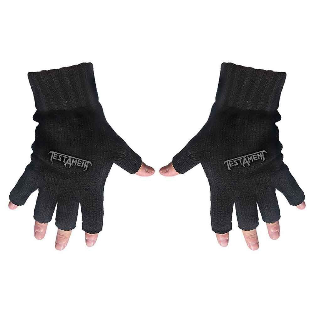 Testament Fingerlose Handschuhe - Logo