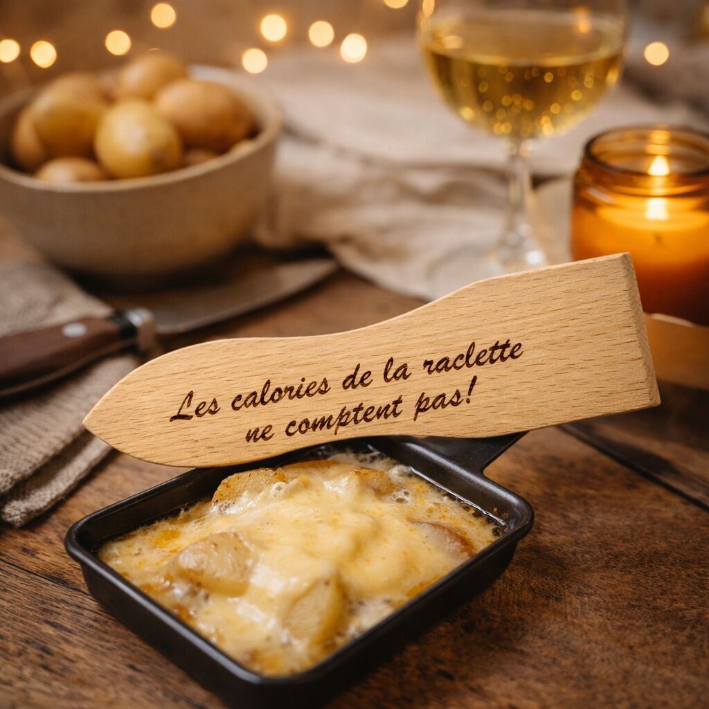 Raclettespatel „Die Kalorien beim Raclette zählen nicht!“"