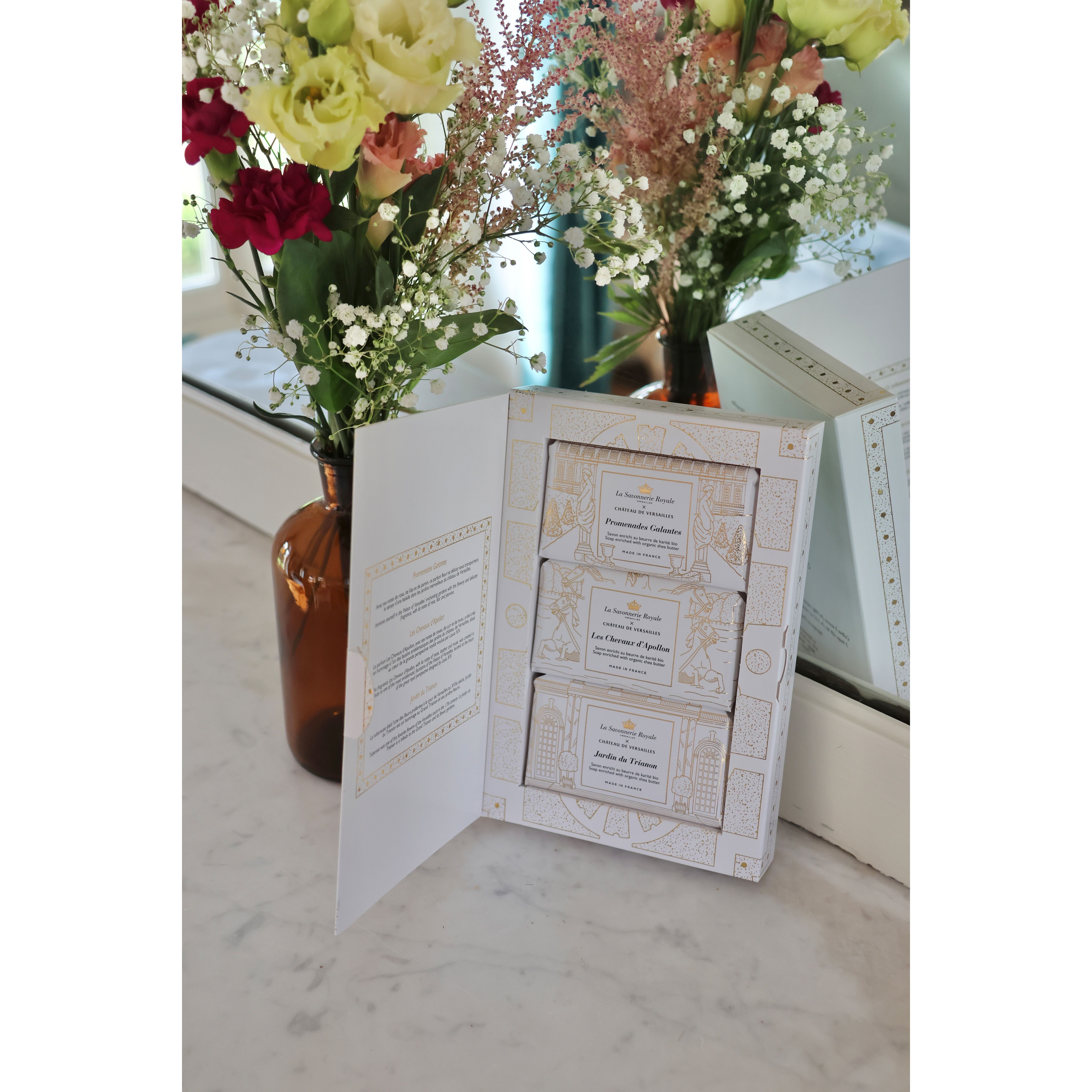 Scatola da 3 saponi profumati - Château de Versailles