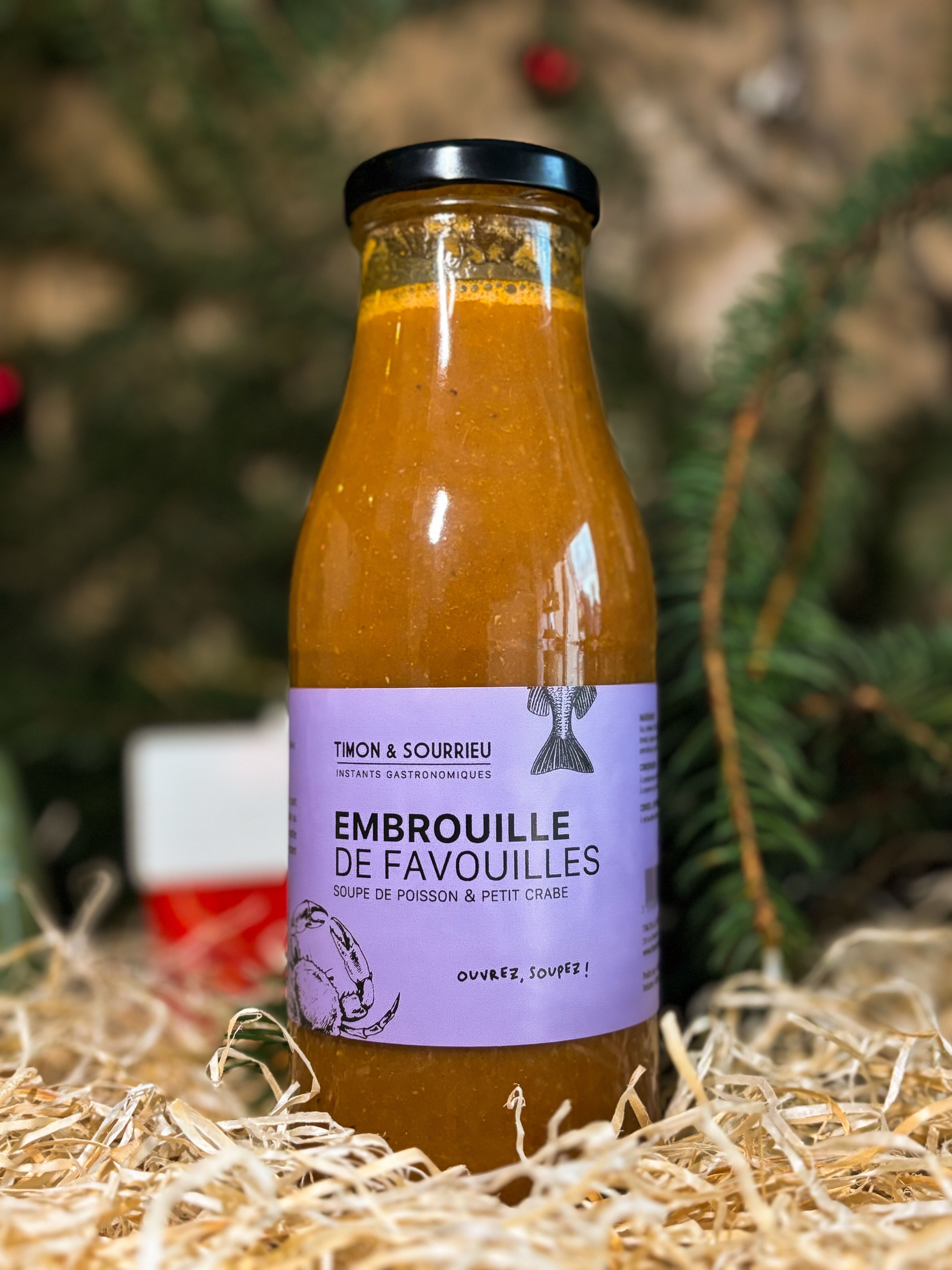 EMBROUILLE DE FAVOUILLES 450 ml - Soupe de poissons et de petits crabes