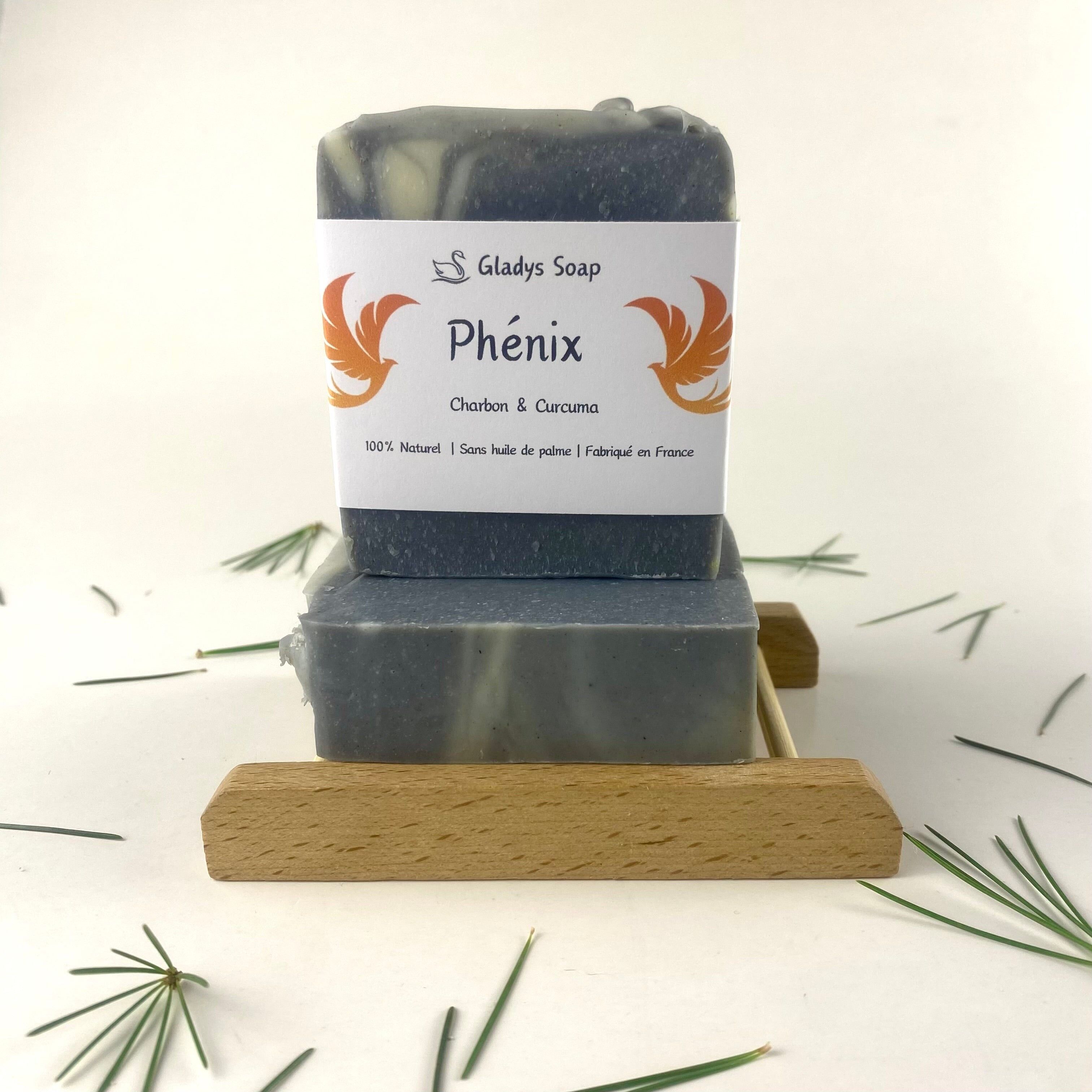 Carbone alla curcuma Carbone alla curcuma Sapone naturale Phoenix