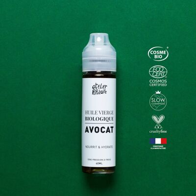 Huile vierge bio d’Avocat | 60mL