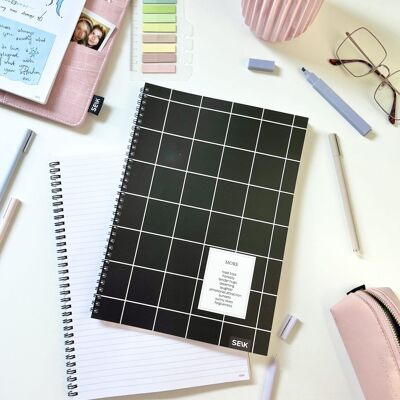 A4 Notebook with spiral binding - more