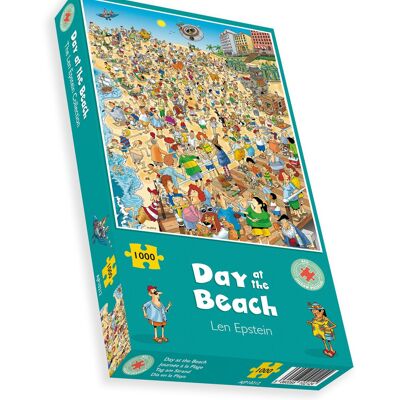 Day at the Beach - Len Epstein 1000 Piece Jigsaw Puzzle