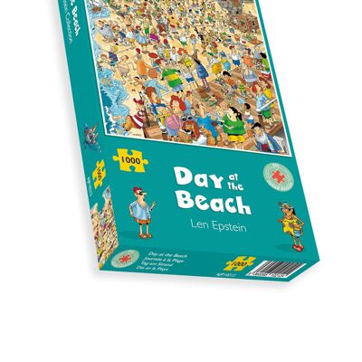 Day at the Beach - Len Epstein 1000 Piece Jigsaw Puzzle