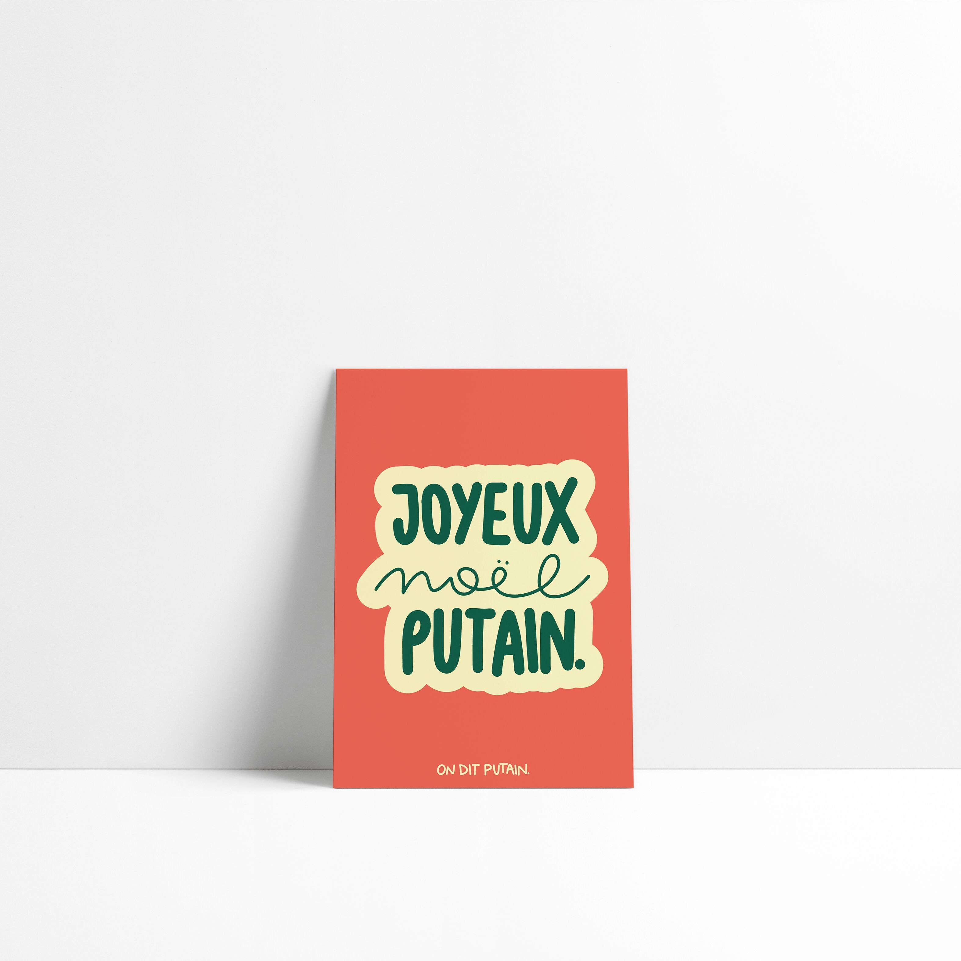 Carte de vœux – Joyeux Noël putain. version Groovy