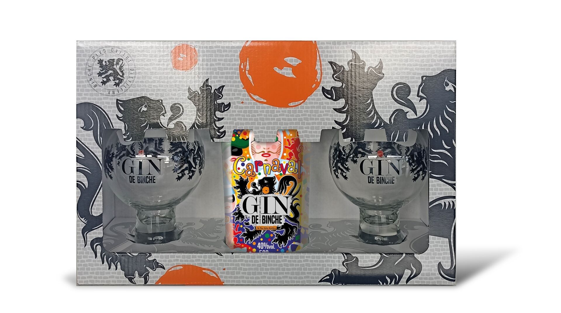 Binche Carnival Gin Box 50 cl / 2 glasses
