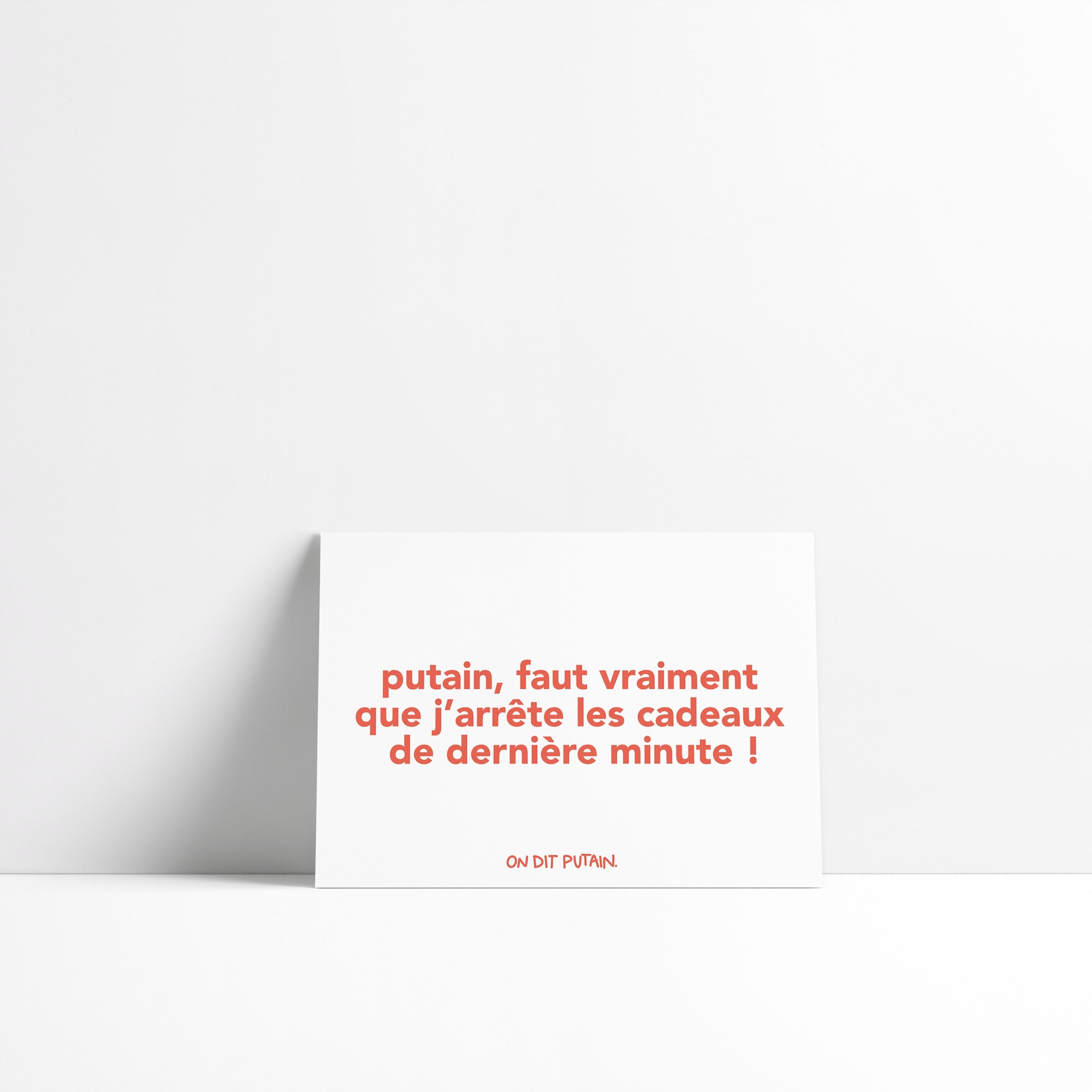 Grußkarte – Verdammt, ich muss wirklich Schluss mit Last-Minute-Geschenken machen!