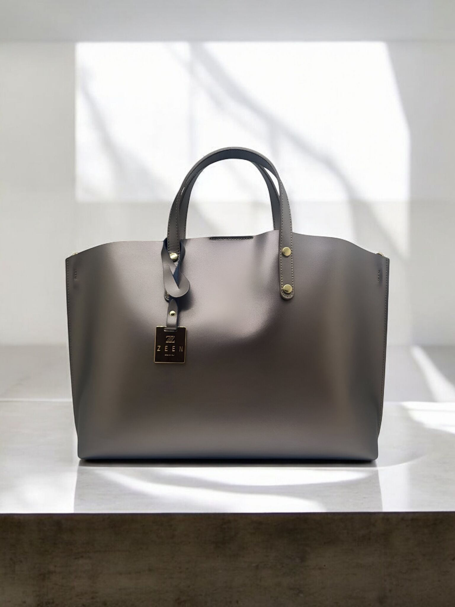 Sacco in pelle ANGELA Bronzo