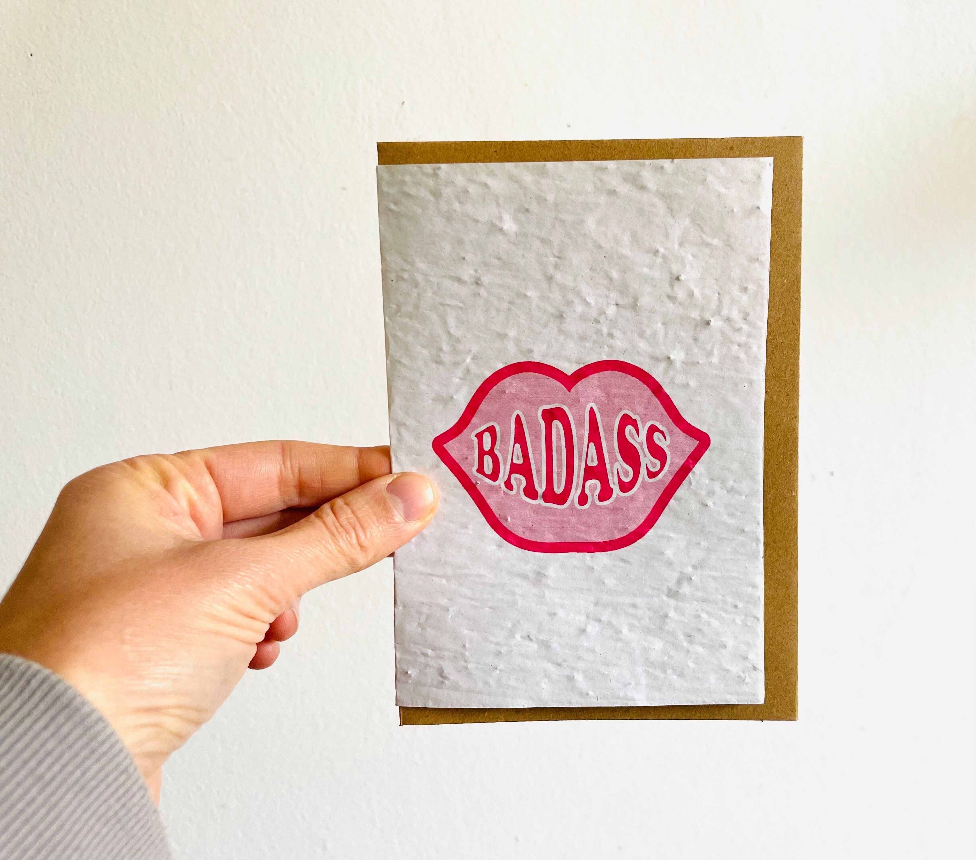 Karte zum Pflanzen für einen Badass