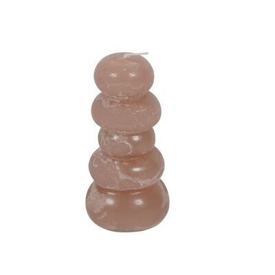 Candela Ciottolo Tortora 15x7 cm