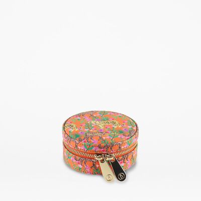 Tiger & Leopard Round Jewellery Case