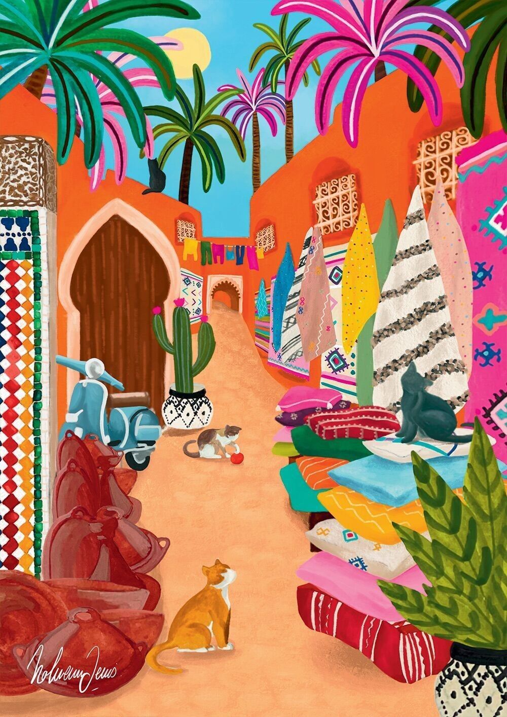 Puzzle 1000 pièces - Souk Marrakech