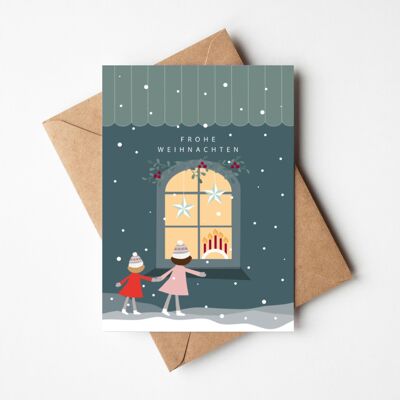 Cartolina di Natale “Finestra di Natale”