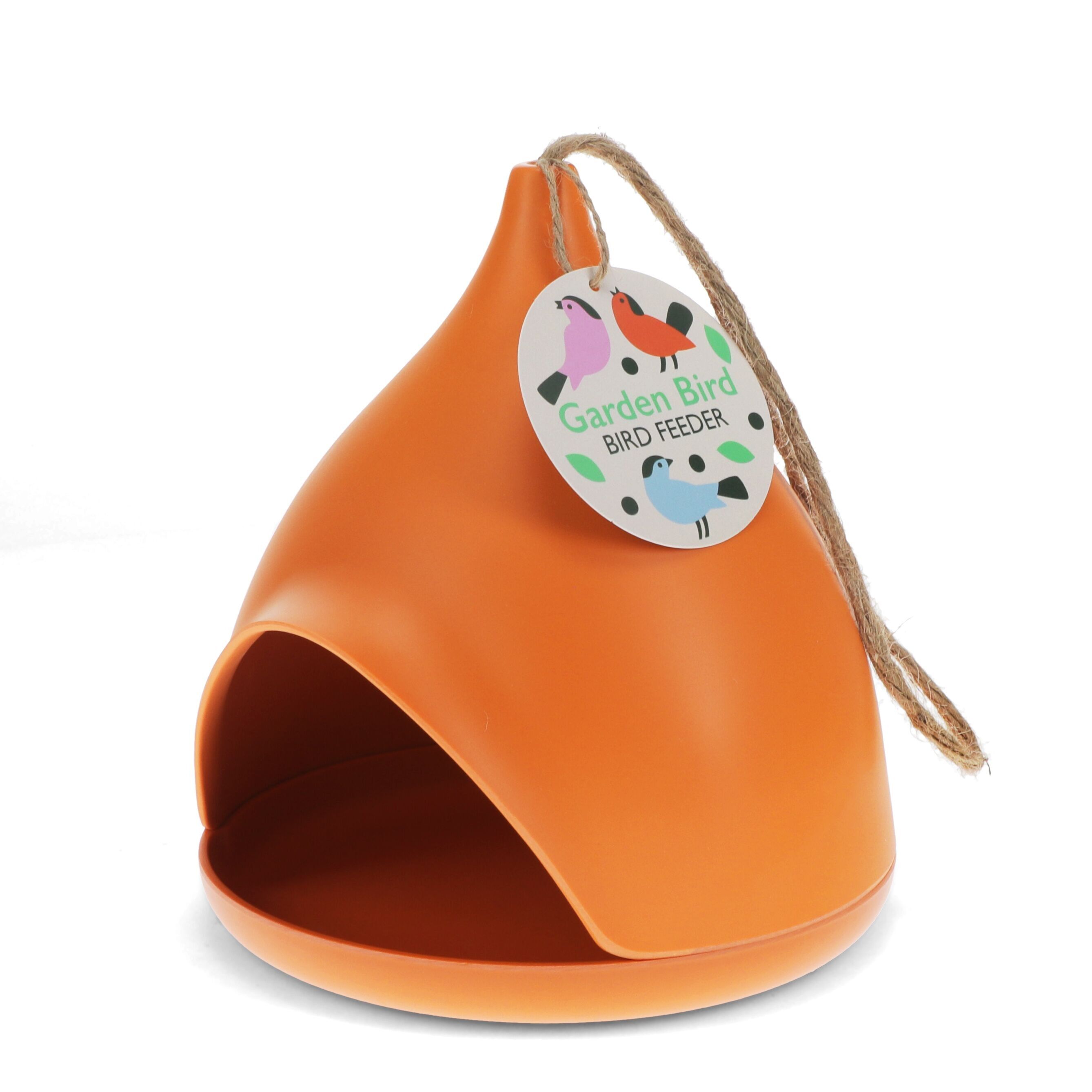 Vogelfutterstation aus Bambusfaser - Orange