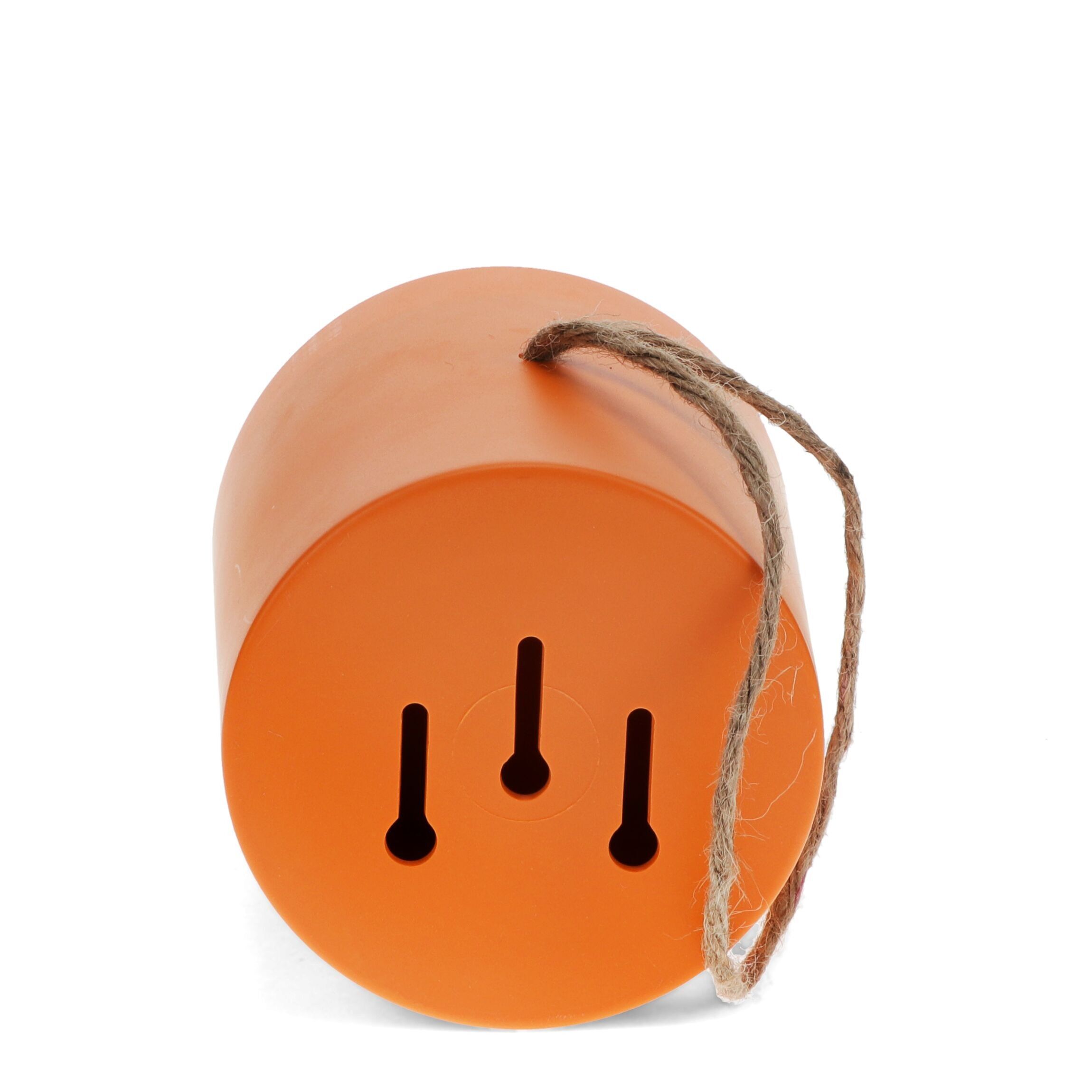 Casetta per uccelli rotonda in fibra di bambù - Arancione