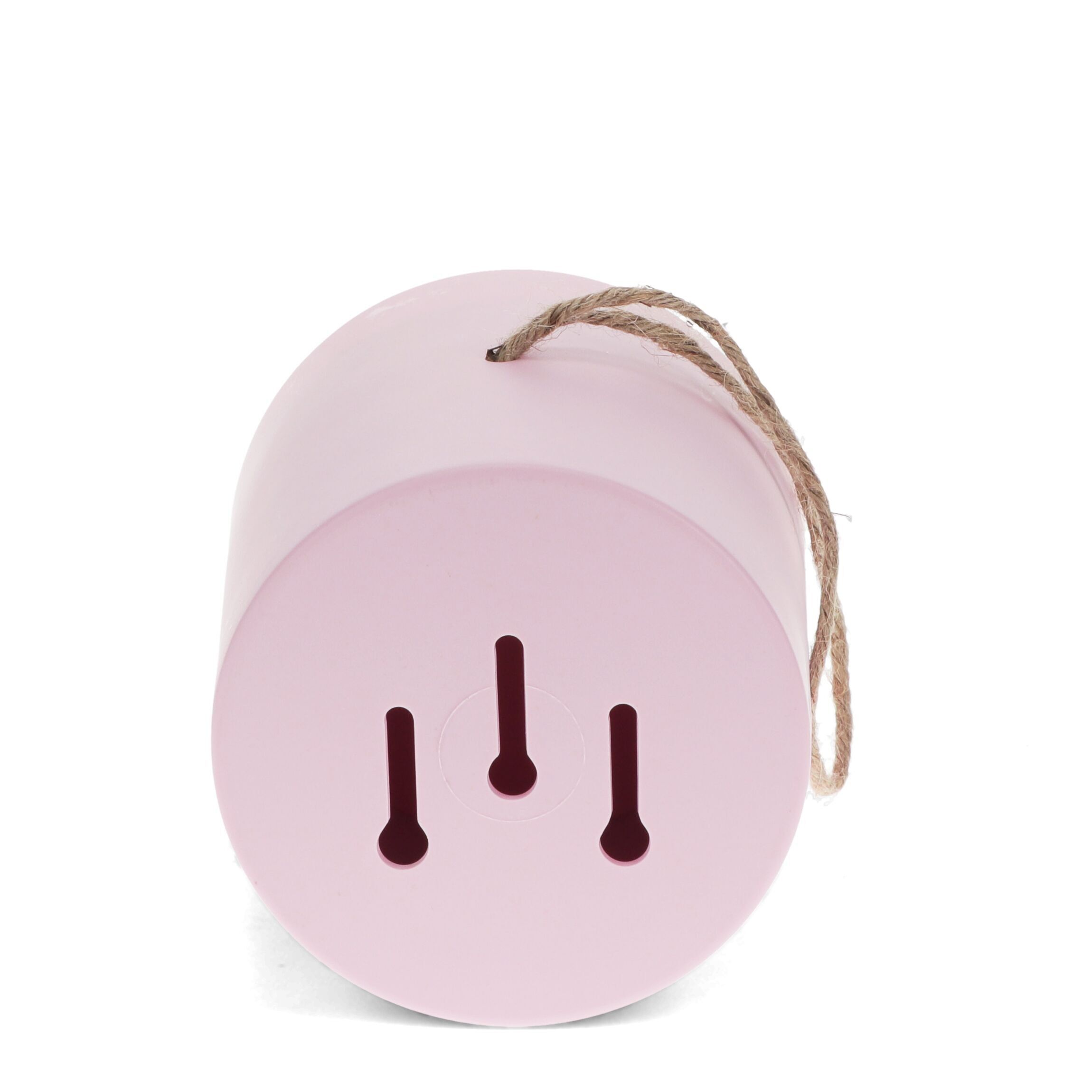 Casetta per uccelli rotonda in fibra di bambù - Rosa