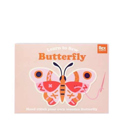 Learn to sew wooden hand-stitch set - Butterfly