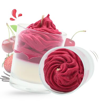 Candela autunnale gourmet alla ciliegia e vaniglia