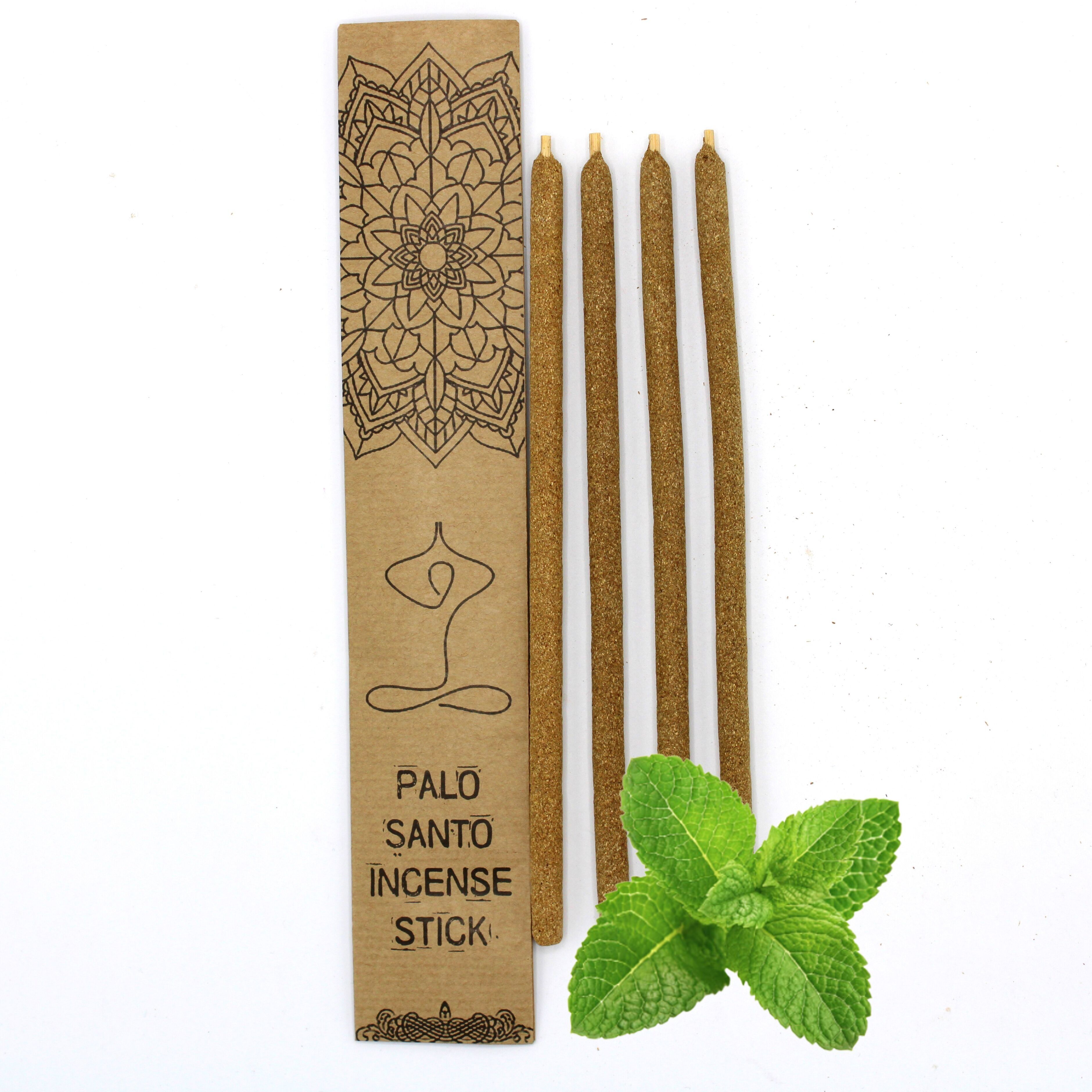 Set de 4 varitas de incienso grandes de Palo Santo - Hierbabuena