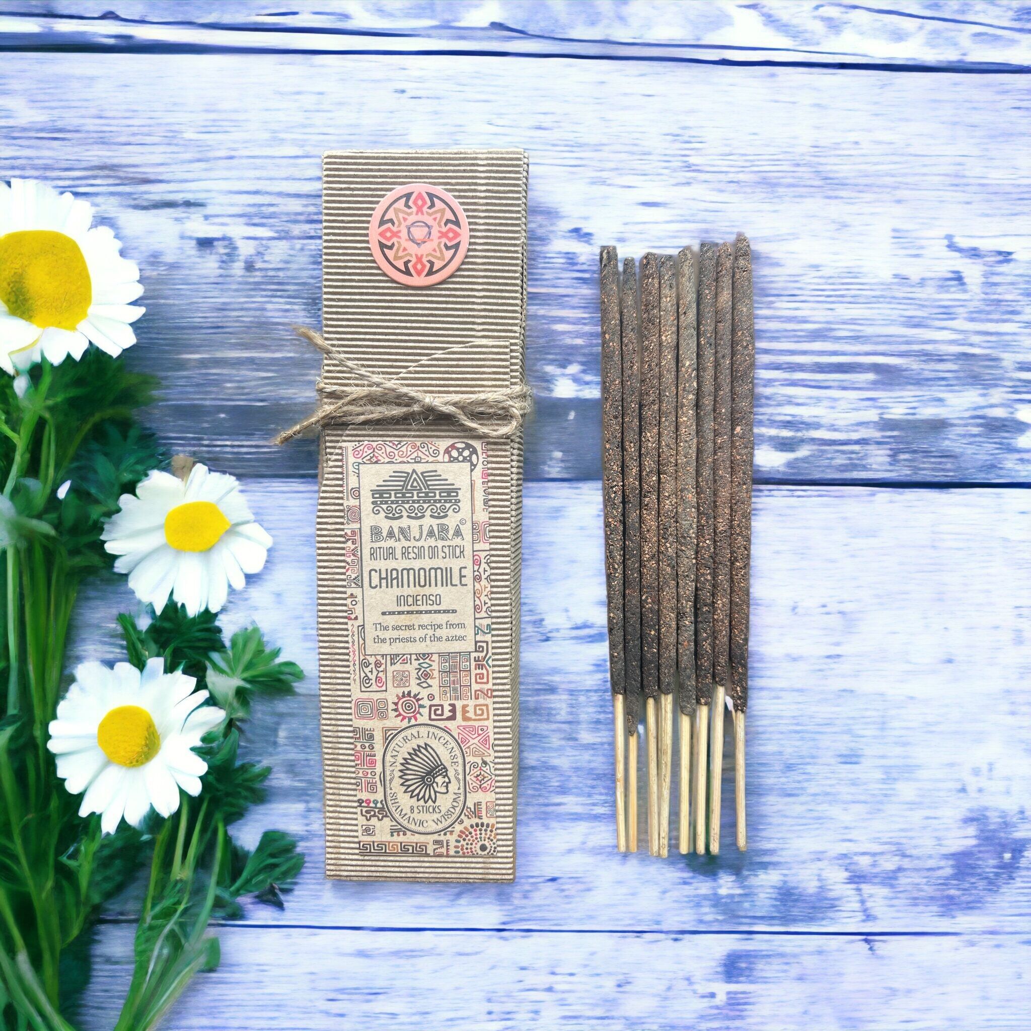 Set of Resin Ritual Sticks - Chamomile