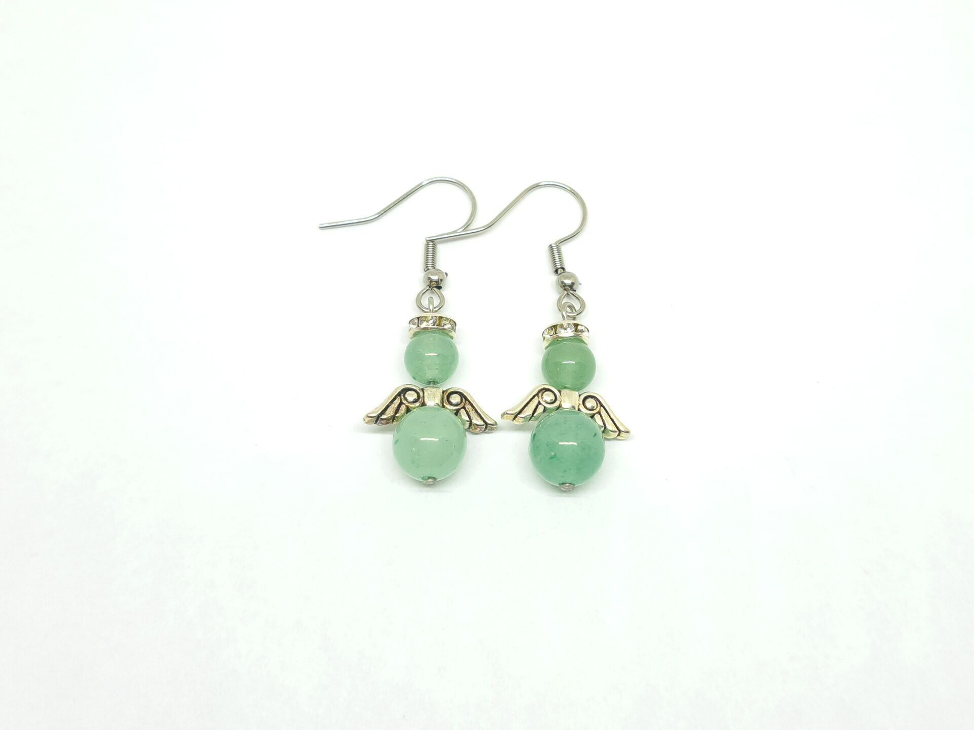 Earrings gemstone guardian angel aventurine
