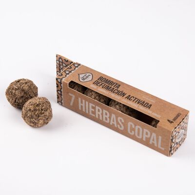 Caja de Incienso x 4 Bombitas de 7 Hierbas y Copal