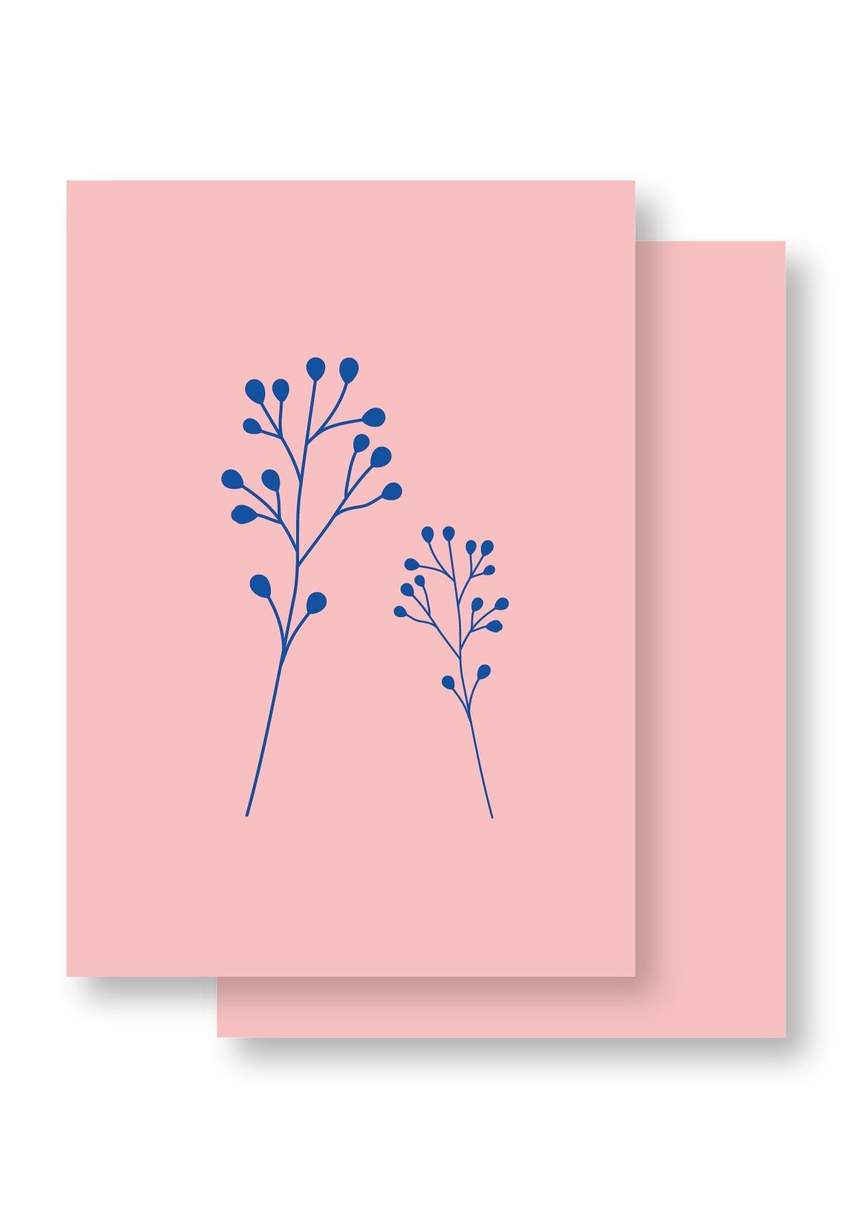 Piccolo biglietto con bella foglia