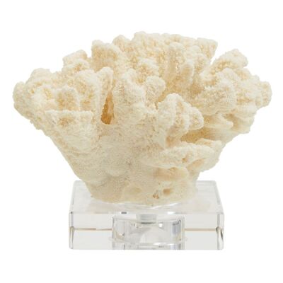 Gran coral blanco estilo boho