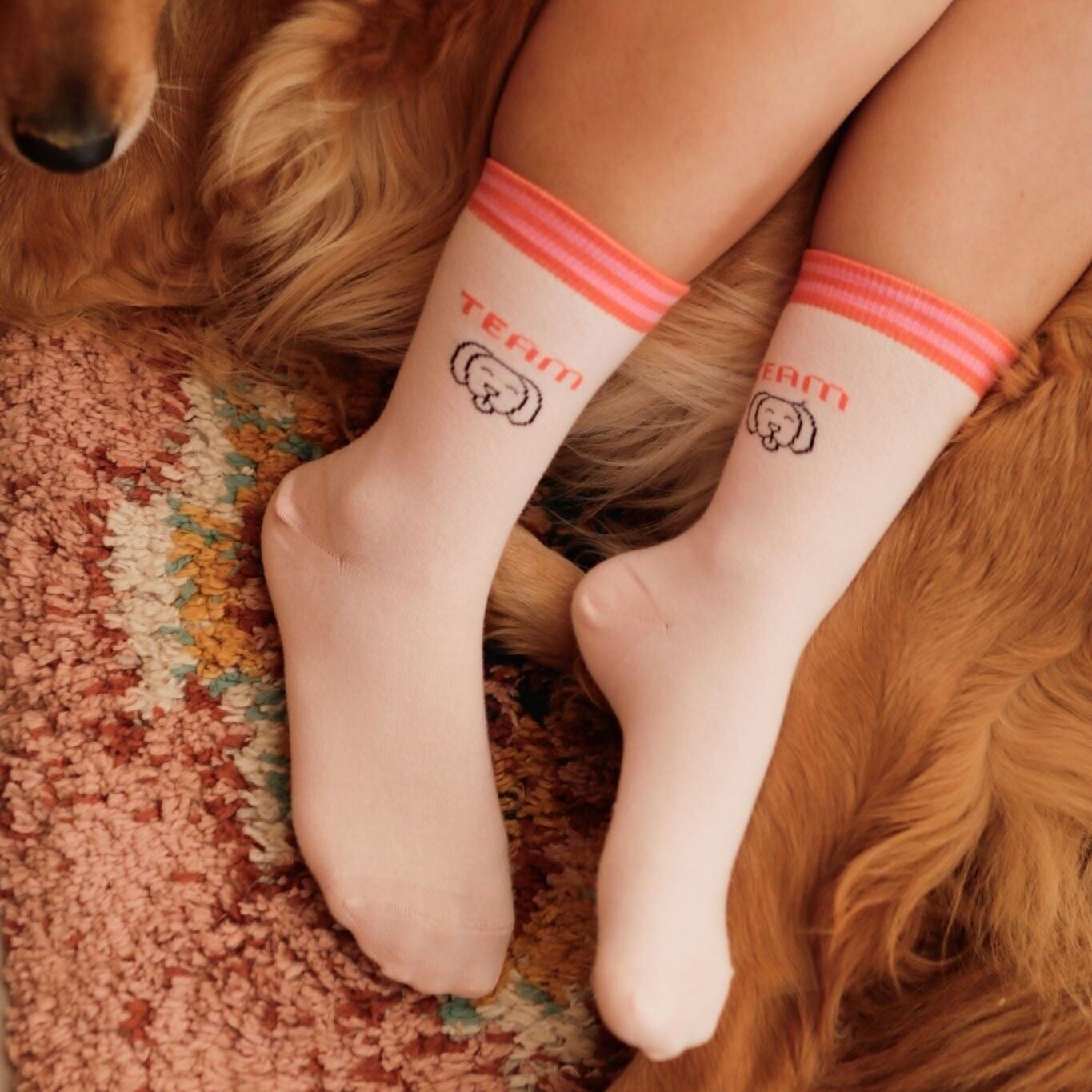 Calcetines de mujer de algodón orgánico - Julie Team Chien