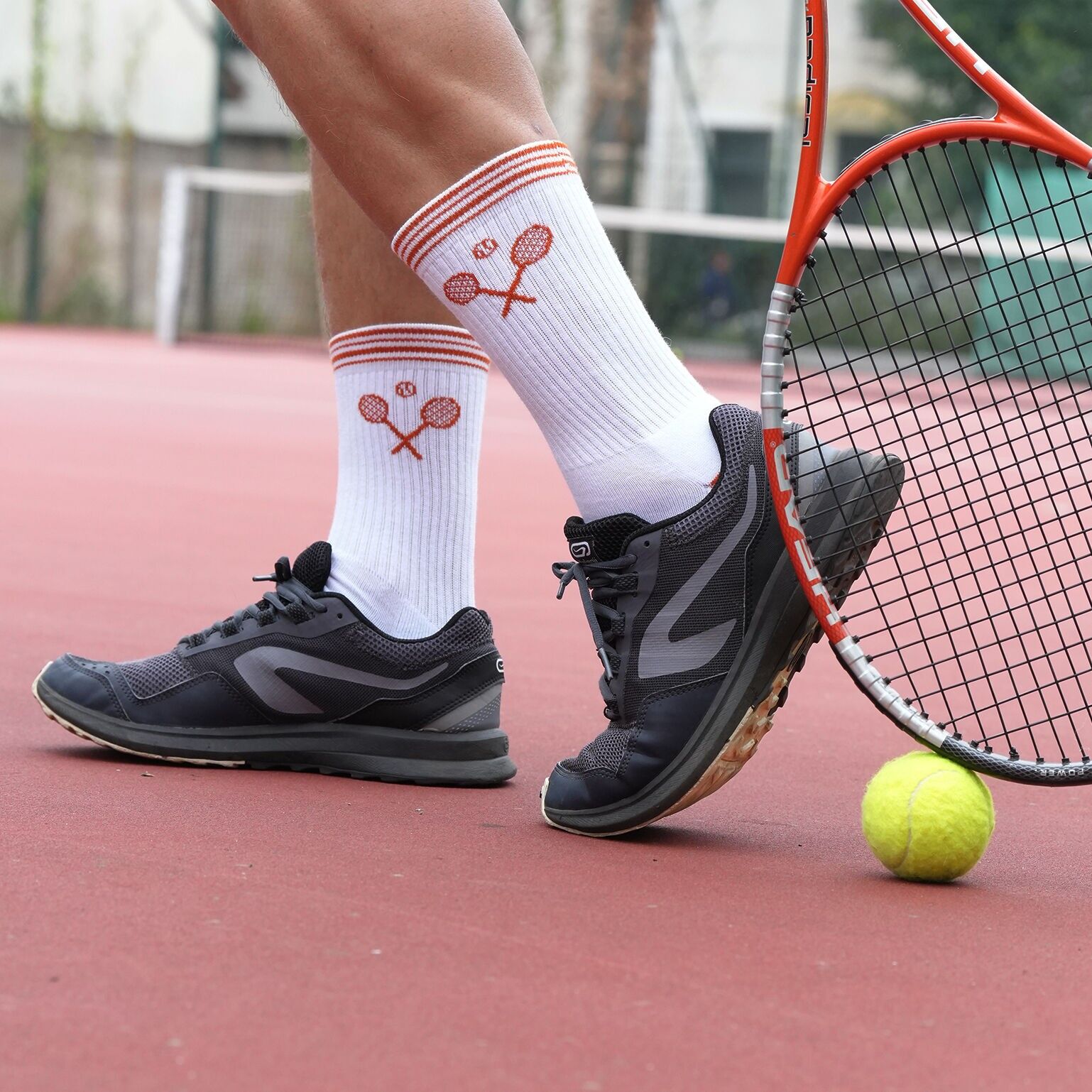 Baumwollsocken für Herren – Henri der Tennismann