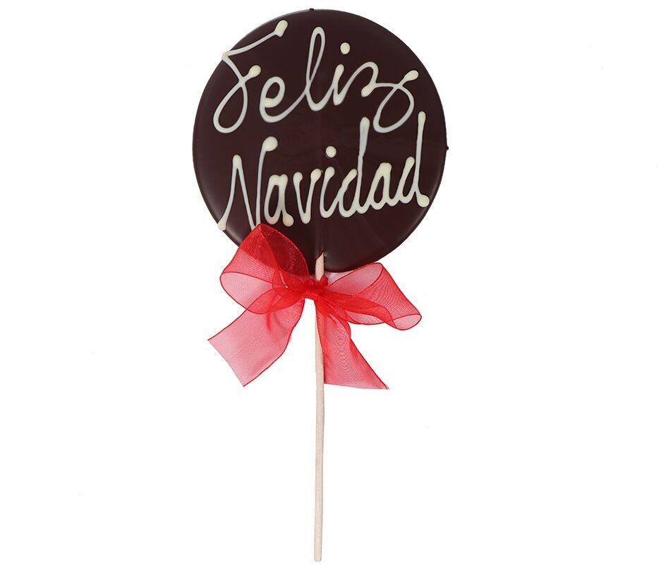 Dark Chocolate Lollipop MERRY CHRISTMAS